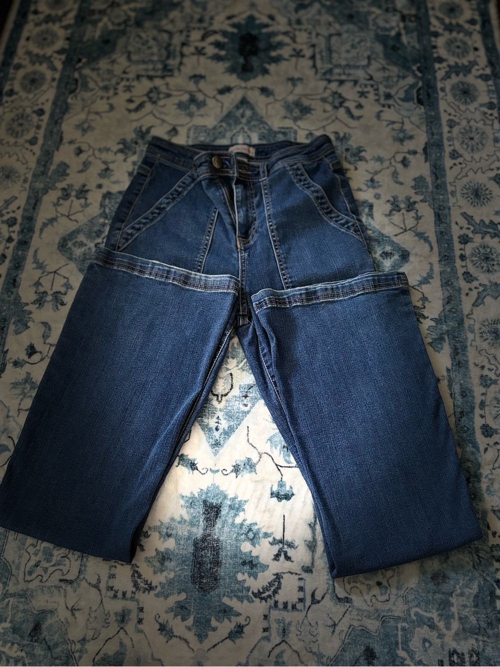 Knox Rose Dark Blue Relaxed Jeans